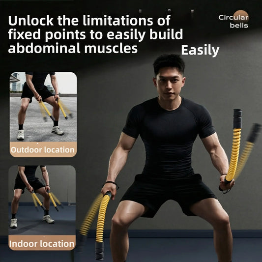 Cordless Battle Ropes: Quiet and Won'T Disturb Neighbors; Highly Effective Home Fitness Equipment for Fat Burning, Arm Strength, and Core Shaping.